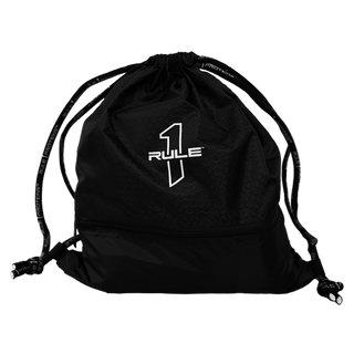 Rule One Drawstring Gym Bag - Black