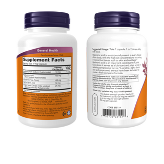 NOW FOODS Hyaluronic Acid 100mg - 120 Veg Capsules