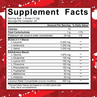 5% Nutrition Code Red AMINOS - 20 Servings