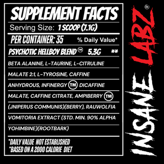 Insane Labz HELLBOY Pre-Workout