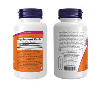 NOW FOODS INOSITOL Capsules 500mg - 100 Veg Capsules