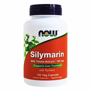 Now Foods Silymarin with Turmeric - 120 Veg Capsules 