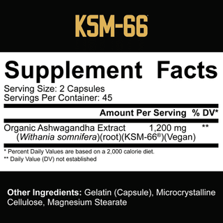 5% Nutrition Core KSM-66 (Ashwagandha) - 90 Capsules