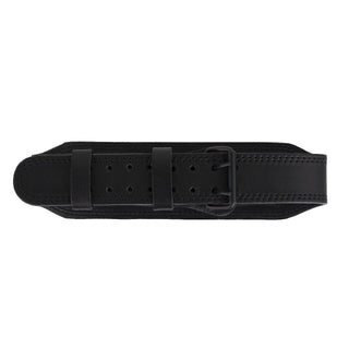 Spinto Fitness Premium Leather Lifting Belt - 4INCH BLACK