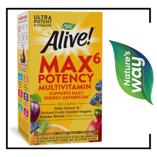 Nature's Way Alive! MAX6 Daily Multi-Vitamin - 90 Veg Capsules