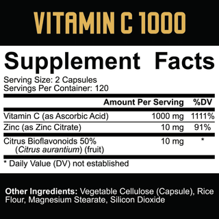 5% Nutrition Core VITAMIN C 1000 - 240 Capsules