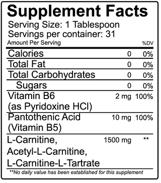 Nutrakey L-Carnitine 1500 - 31 Servings