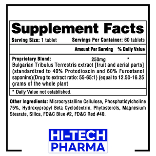 Hi-Tech Pharmaceuticals TRIBESTERONE 100 mg - 60 Servings