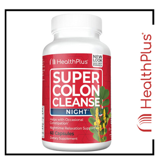 Health Plus Super Colon Cleanse NIGHT - 90 Capsules 