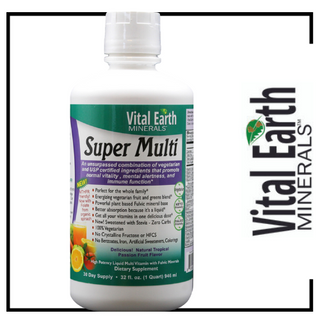 Vital Earth Minerals Super Liquid Multi, Natural Passion Fruit Flavor - 32oz