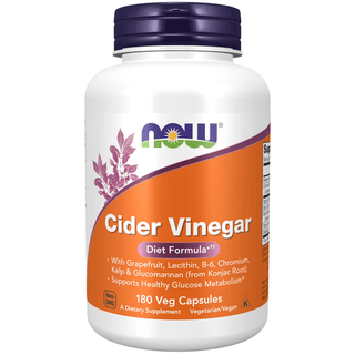 NOW FOODS CIDER VINEGAR Diet - 180 Veg Capsules