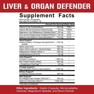 5% Nutrition LIVER & ORGAN DEFENDER - 270 Capsules