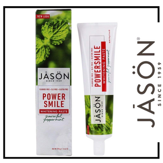 Jason PowerSmile Whitening Toothpaste - 6 oz POWERFUL PEPPERMINT