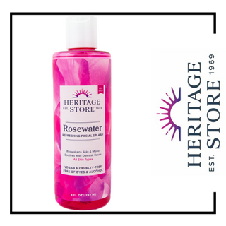 Heritage Store Rosewater Facial Splash - 8 oz