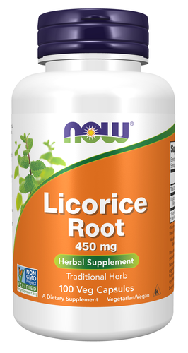 Now Foods Licorice Root 450mg - 100 veg capsules