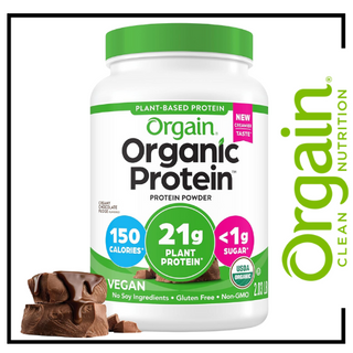 Orgain Organic Plant Based Protein Powder, Creamy Chocolate - 2.03lbs