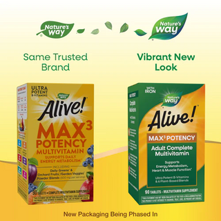 Nature's Way Alive! MAX3 Potency Multi-Vitamin - 60 Tablets