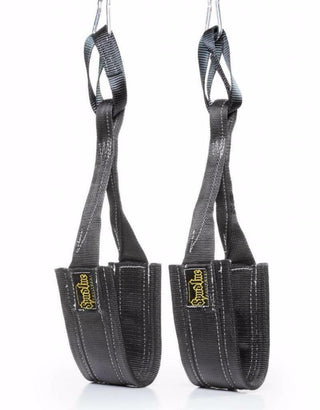 Spud Inc HANGING AB STRAPS (One Pair) BLACK with Clips & Endless Loops SPUD024