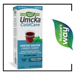 Nature's Way - Umcka ColdCare 4oz Cough Syrup - MENTHOL