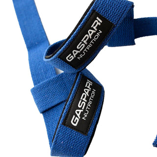 Gaspari Lifting Straps [BLUE] - REDUCE GRIP FATIGUE