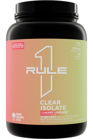 Rule One Clear Whey Isolate - NEW! 27 Servings