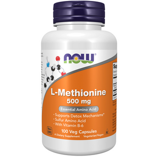 Now Foods L-Methionine 500mg, 100 capsules