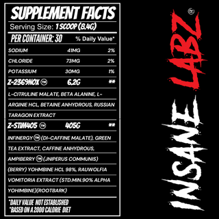 Insane Labz WAR ZOMBIE Pre-Workout