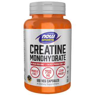 NOW FOODS CREATINE MONOHYDRATE 750 mg - 120 Veg Capsules