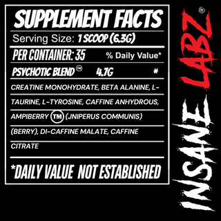 Insane Labz Pre-Workout BLACK