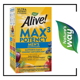 Nature's Way Alive! Max3 Potency Men's Multi-Vitamin - 90 Tablets