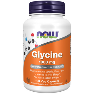 Now Foods Glycine 1000mg - 100 veg capsules