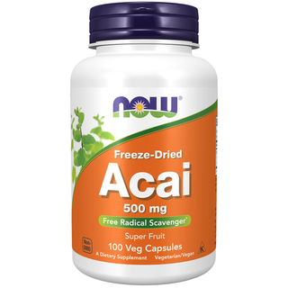 NOW FOODS ACAI 500 mg - 100 Veg Capsules