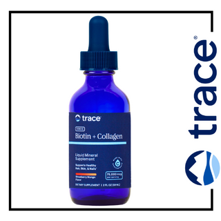 Trace Minerals Liquid Ionic Biotin + Collagen 75,000mcg - 2 oz 