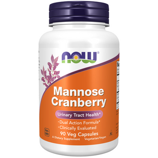 Now Foods Mannose Cranberry - 90 veg capsules