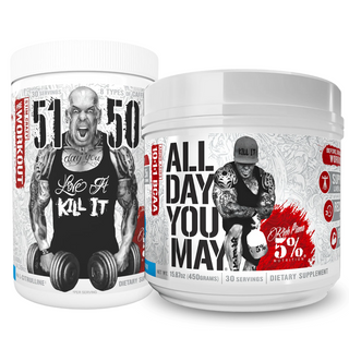 5% Nutrition BUNDLE - 5150 Pre-Workout & All Day You May BCAA